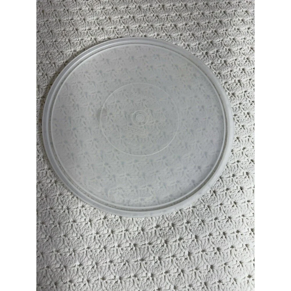 Tupperware 405-2 Party Susan Divided Relish Veggie Tray Lid 224-11 Vintage